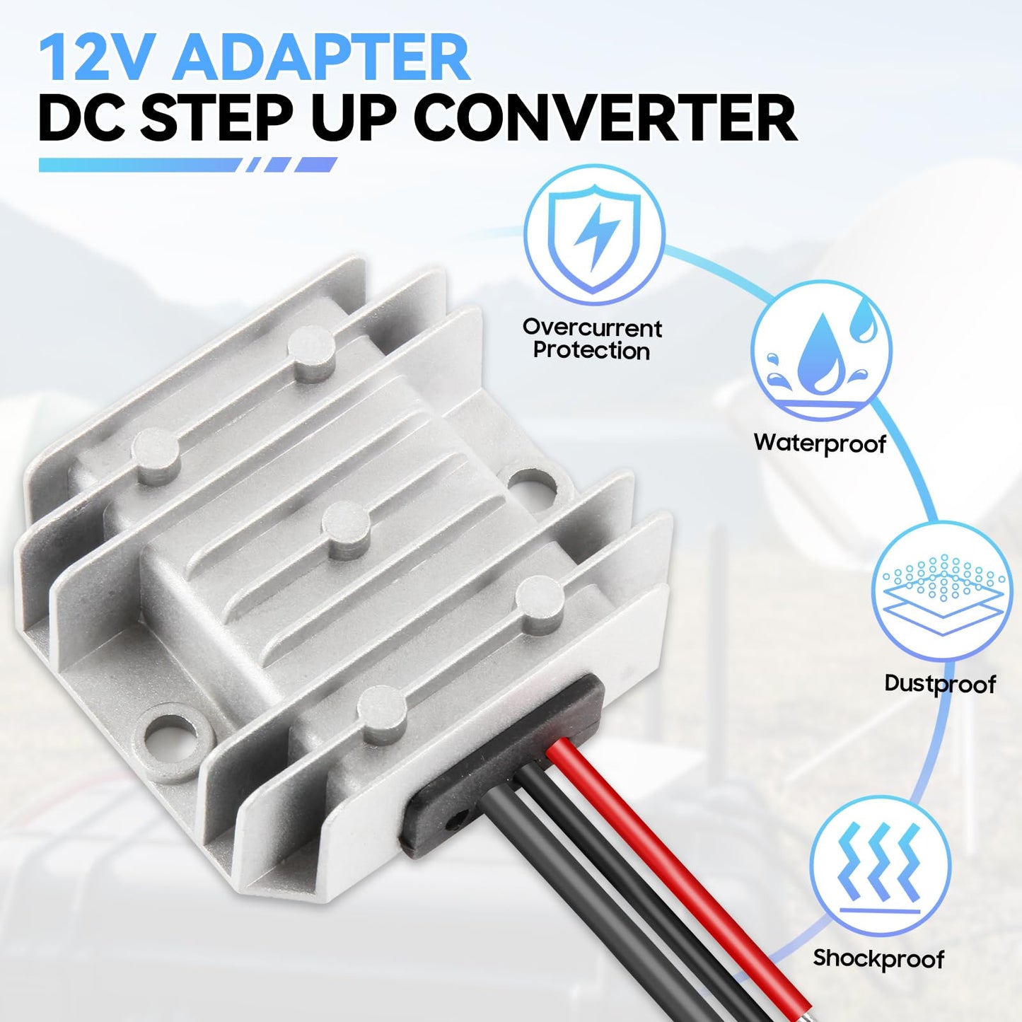 Starlink Mini 12V Adapter DC Step Up Converter Starlink Mini Power Cable 12V/24V to 30V 3.5A, 9V to 28V Input DC Step-Up Power Adapter Cord…