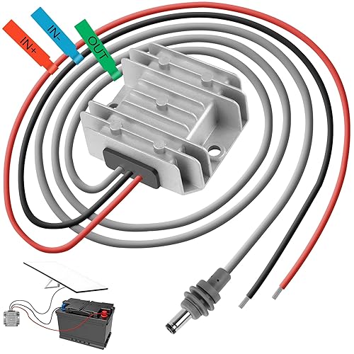 Starlink Mini 12V Adapter 12V/24V to 30V 3.5A, Waterproof DC Step Up Converter with Male Plug 9-28V Input for RV/Off-Grid/Marine, Starlink Mini…