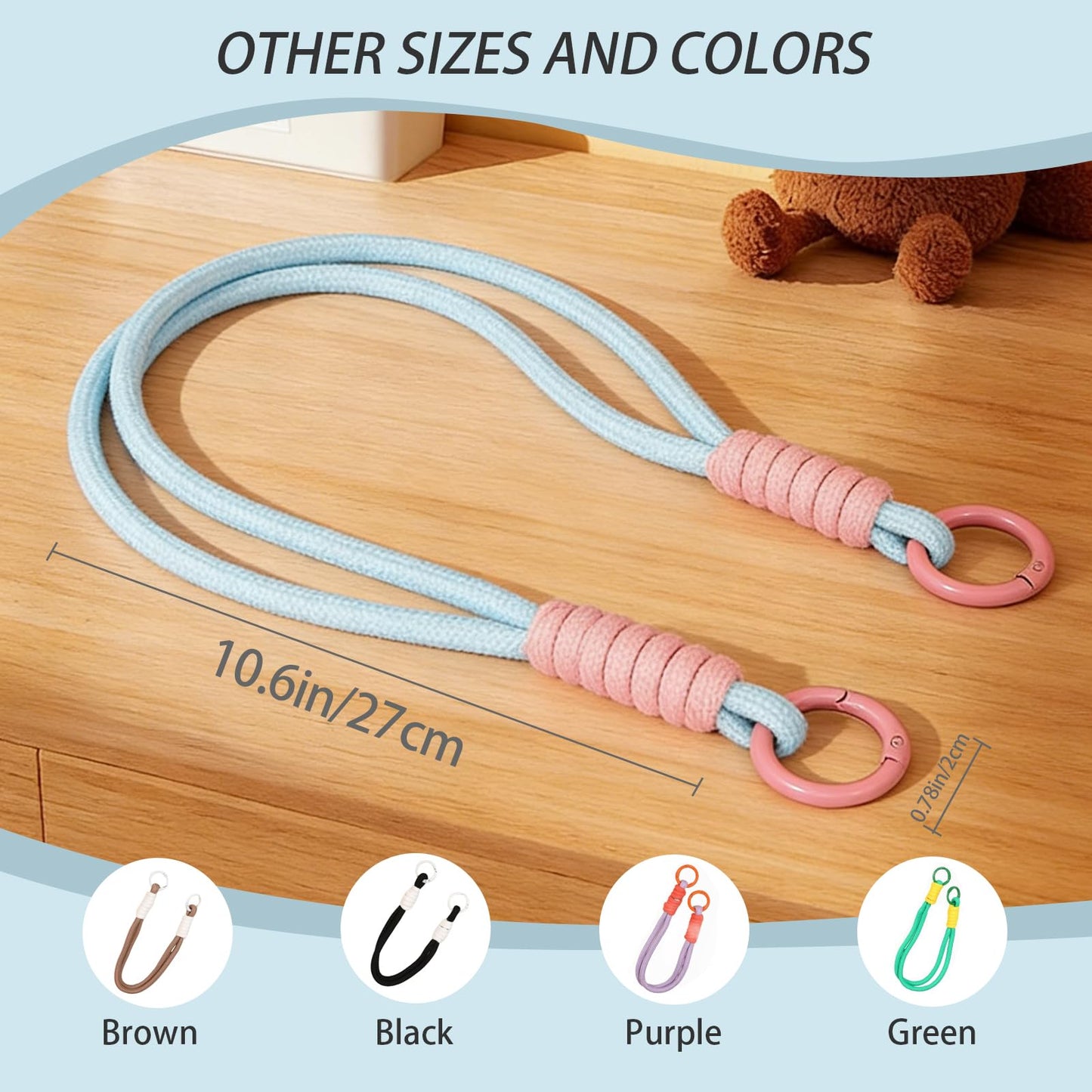 LOVEVEN A Phone Lanyard with Customizable Photos, Paired with A Crossbody Phone Strap and A Phone Wrist Strap. (2, green)