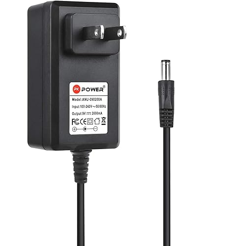 PK Power 9V 2A AC Adapter for DYMO LabelManager 100 160 350 LM-160 150 LM-500TS 220P 210D LM-150 155 LM-200 LM210D 1738976 Power Supply Cord…