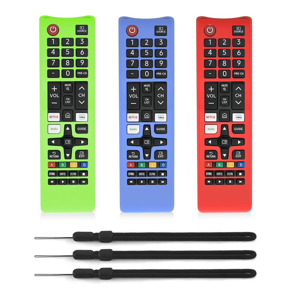 [3 Pcs] Protective Cover for Samsung TV Remote, Silicone Protective Case Compatible with Samsung Smart TV Remote BN59-01301A Bn59-01315A Bn59-01199F