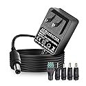 12V 3A 2A AC Adapter Charger with 8 Tips, ac/dc Adapter 100-240v, 50/60hz 12 Volts 3000mA DC in 12V Power Supply Cord for Sceptre Monitor Series…