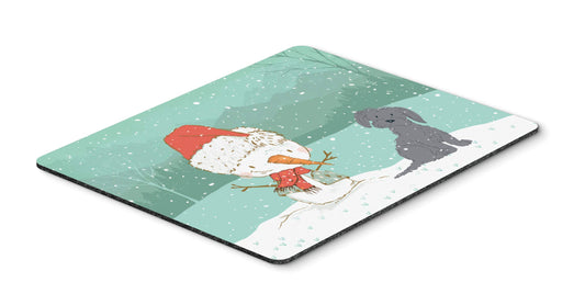 Caroline's Treasures CK2092MP Black Maltese Snowman Christmas Mouse Pad, Hot Pad or Trivet for Home Office Gaming Working Computers Laptop Mouse
