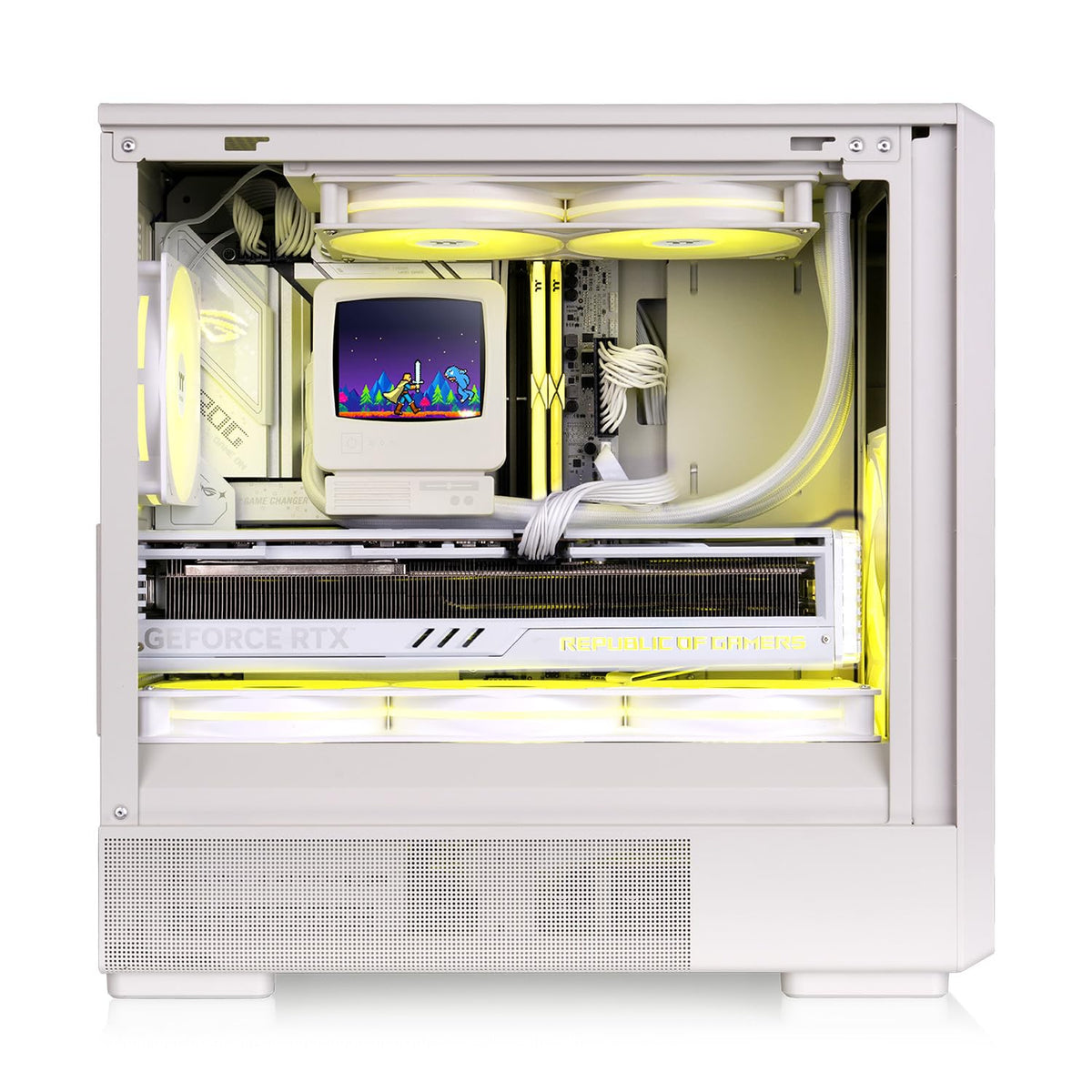 Thermaltake Retro 260; Micro Chassis; 2x120mm PWM Fans Included; mATX/mITX Support; 280mm Rad Support; 370mm GPU Clearance; 165mm Air Cooler