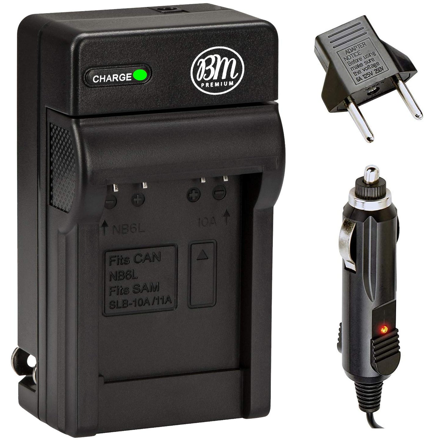 SLB-10A Battery Charger for Samsung EX2F HZ15W SL202 SL420 SL620 SL820 ST76 WB150F WB250F WB350F WB750 WB800F WB850F WB1100F Digital Camera + More!!