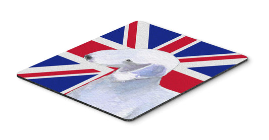 Caroline's Treasures SS4925MP Bedlington Terrier with English Union Jack British Flag Mouse Pad, Hot Pad or Trivet for Home Office Gaming Working