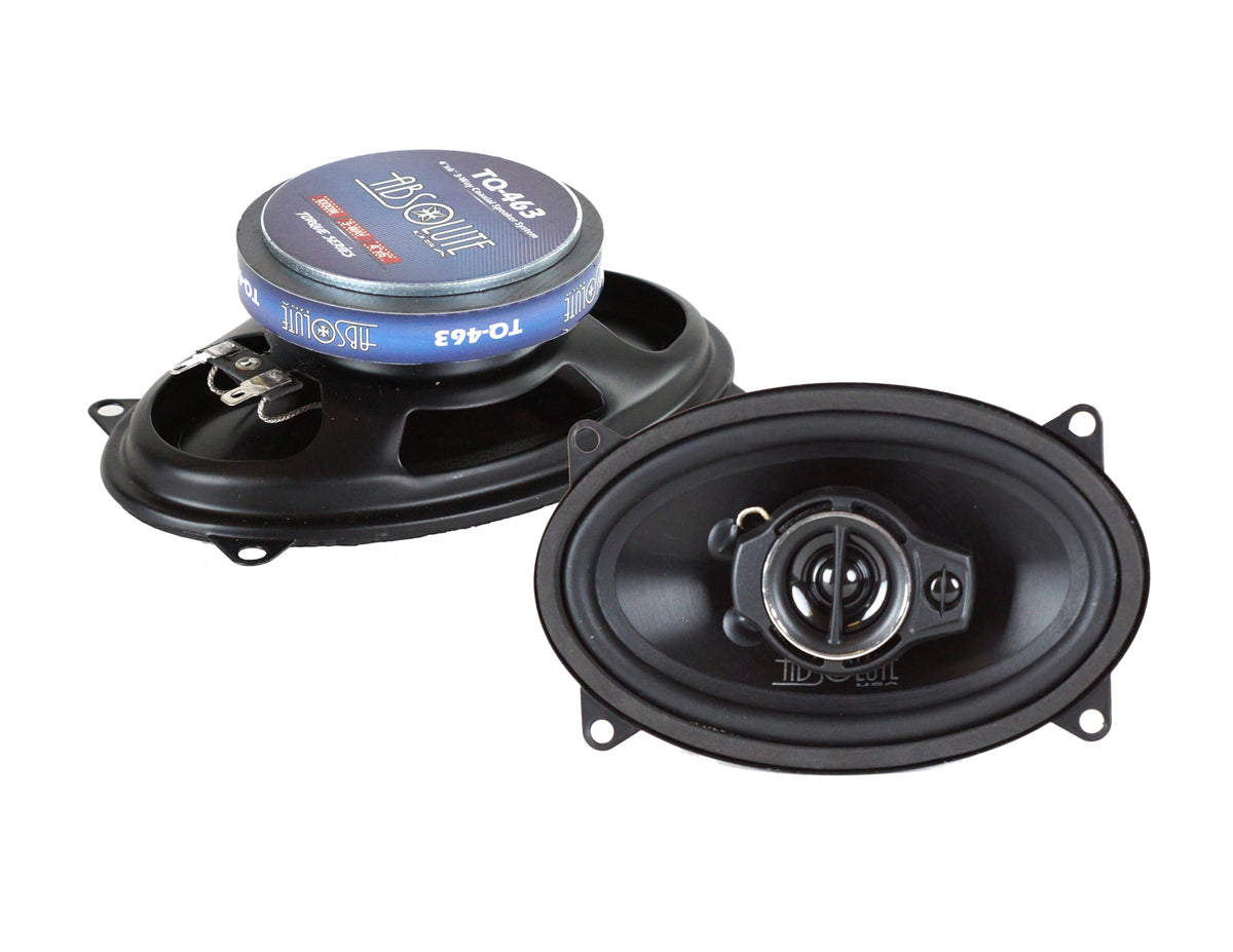 Absolute TQ-463 4"x6" 3-Way Coaxial Speaker System