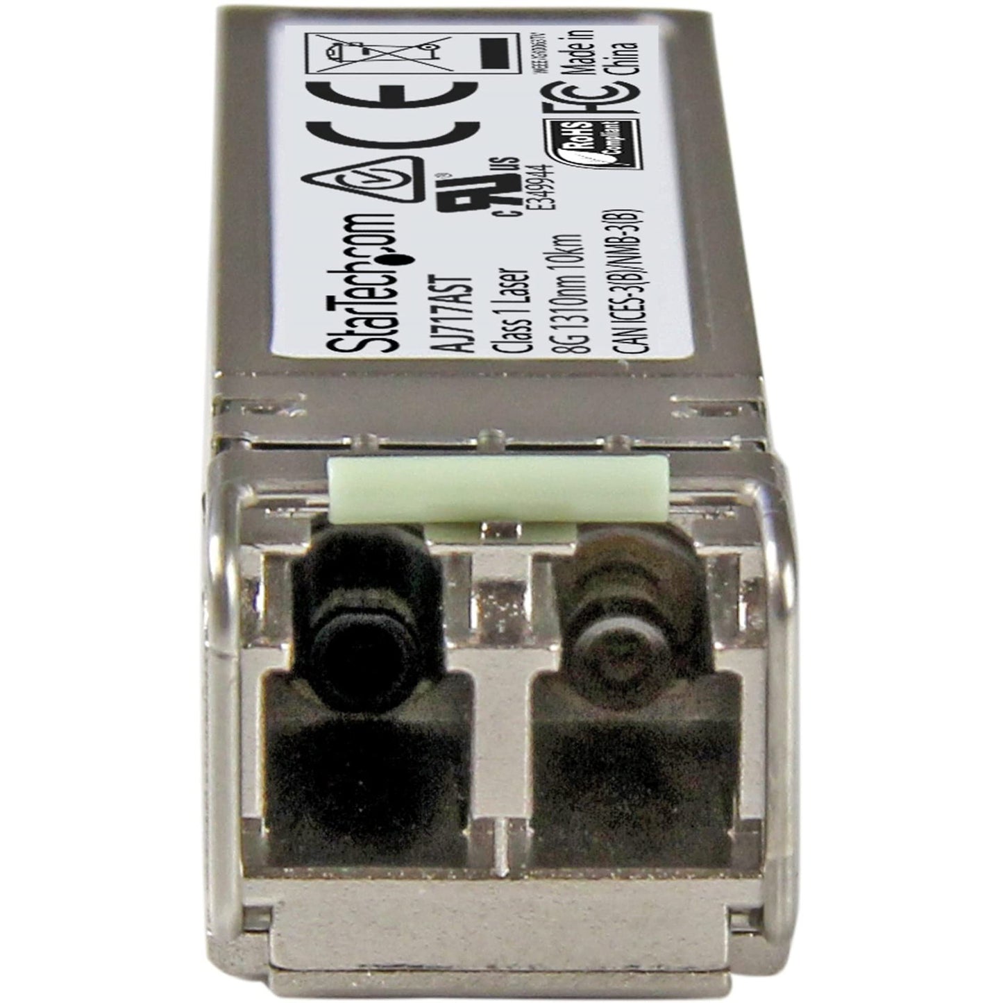 StarTech.com HPE AJ717A Compatible SFP+ Module-8G Fiber Channel WW-8GbE Single Mode (SMF) Fiber Optic Transceiver-8GE Gigiabit Ethernet SFP+-LC