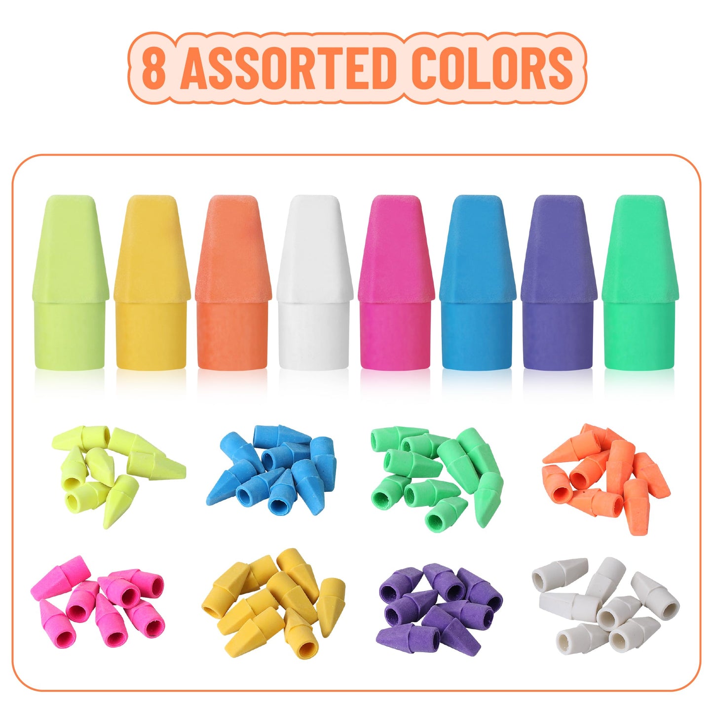 Mr. Pen- School Eraser Combination Set, 60 Pack, Assorted Colors