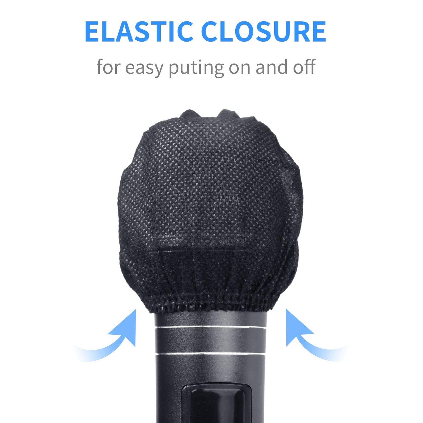 240pcs (120 pairs) Mic Covers Disposable Non-Woven, Individually Wrapped Mic Cover For Sanitary Mic Covers Disposable For Mic Microphone Windscreen &