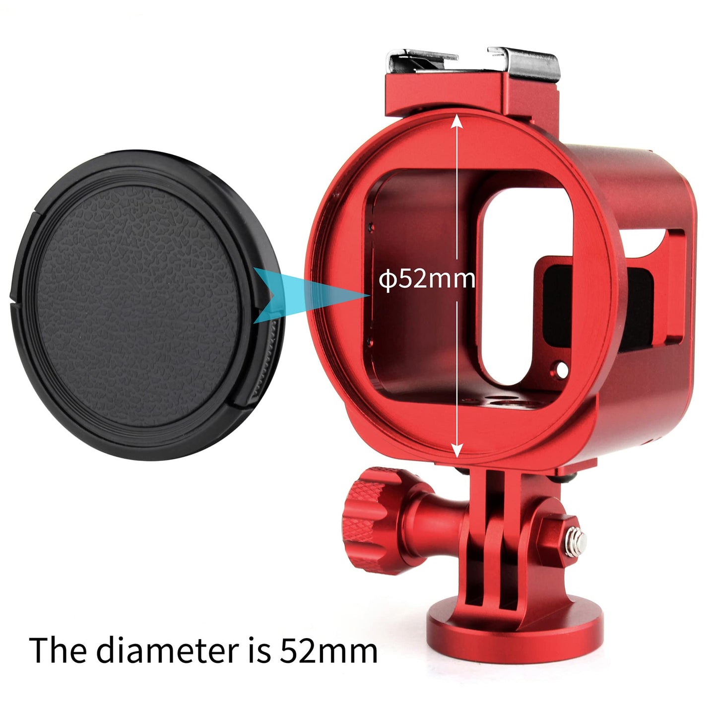 SOONSUN Aluminum Frame Mount Housing Case for GoPro Hero 5 Session Hero 4 Session Hero Session Cameras, Metal Thick Solid Protective Case with Cold