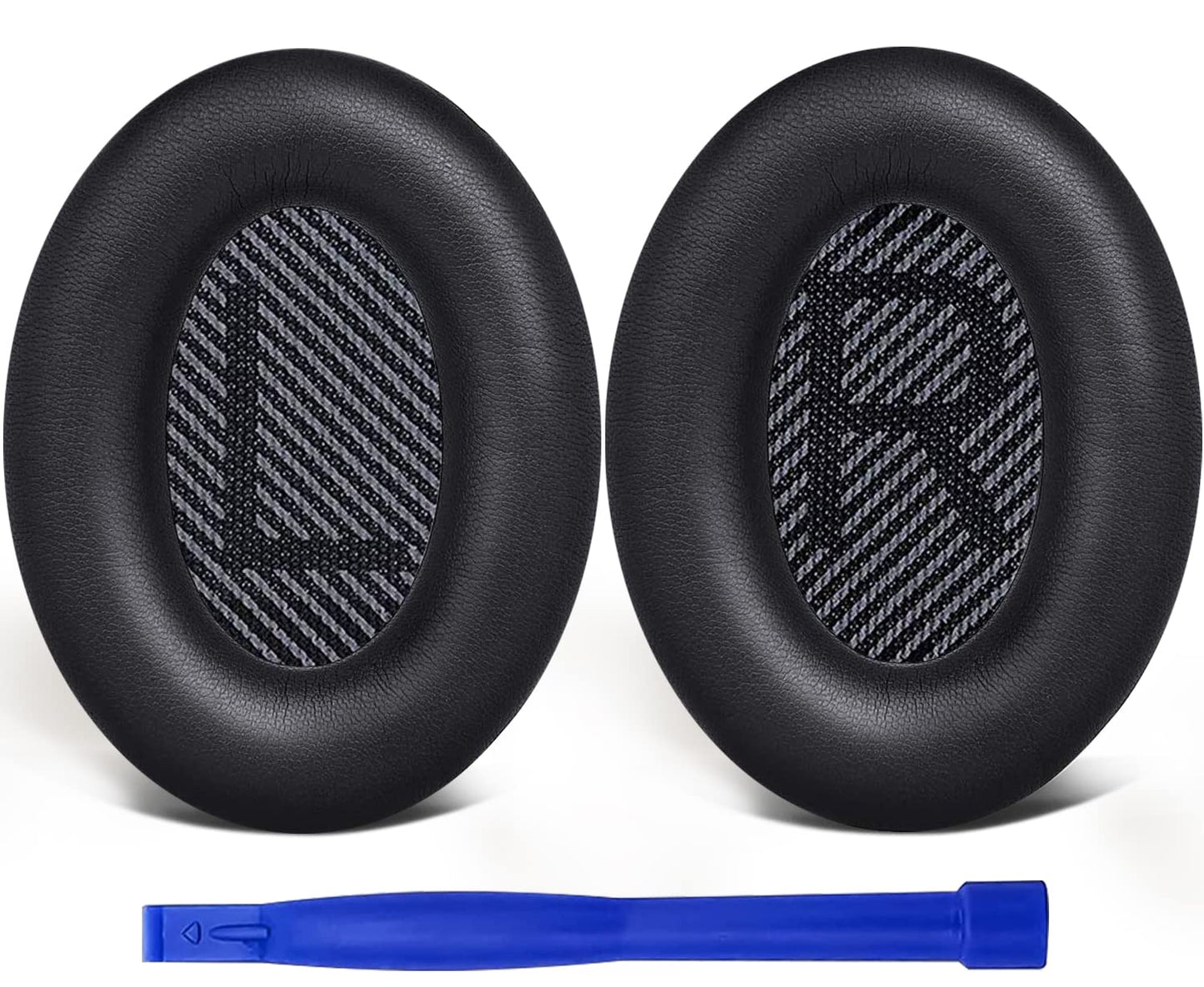 SoloWIT Earpads for Bose QuietComfort 35 (QC35) & Quiet Comfort 35 II (QC35 ii) Headphones, Softer Leather, Noise Isolation Foam, Added Thickness
