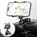 Jawhalt Car Phone Holder for Dashboard Cell Phone Mount for Car 360 Degree Rotation Clip Design Compatible with All Cell Smart Phones.