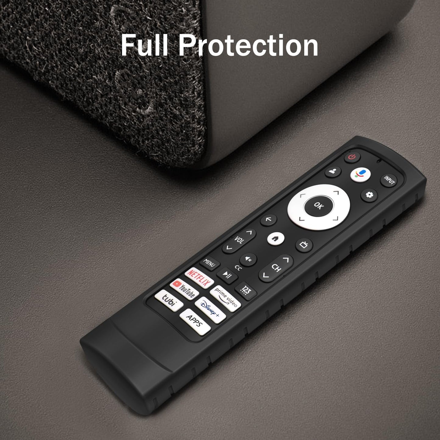 Fintie Protective Case for 2023 Hisense Voice Remote ERF3A90, Light Weight Kids-Friendly Anti Slip Shockproof Silicone Cover for Hisense A4 A6 U6 U7