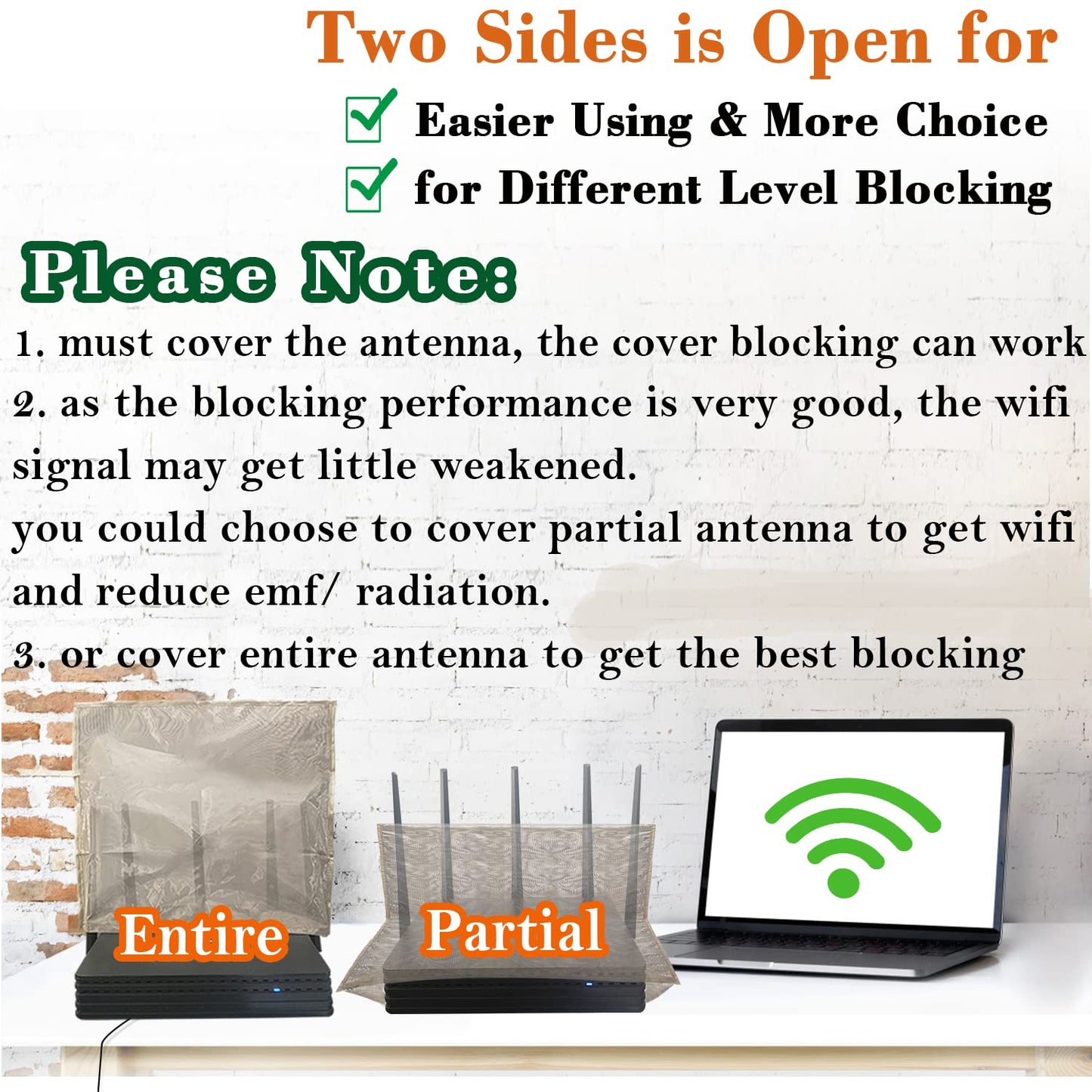 WiFi Router EMF Protection Cover, Radiation Shielding Faraday Cage for Router, 99.999% Blocking, 13.8"x15.7"