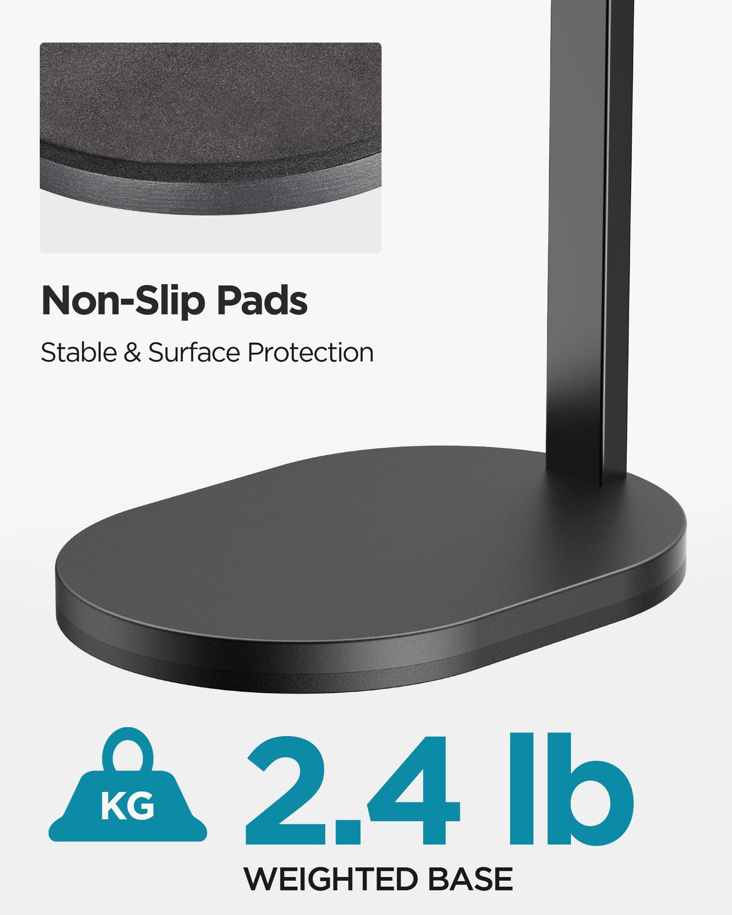 InnoGear Studio Mic Stand, Max Load 2.64 lb Microphone Arm Desk Mount Desktop Microphone Stand for Fifine AM8 K669B Blue Yeti HyperX QuadCast SoloCast