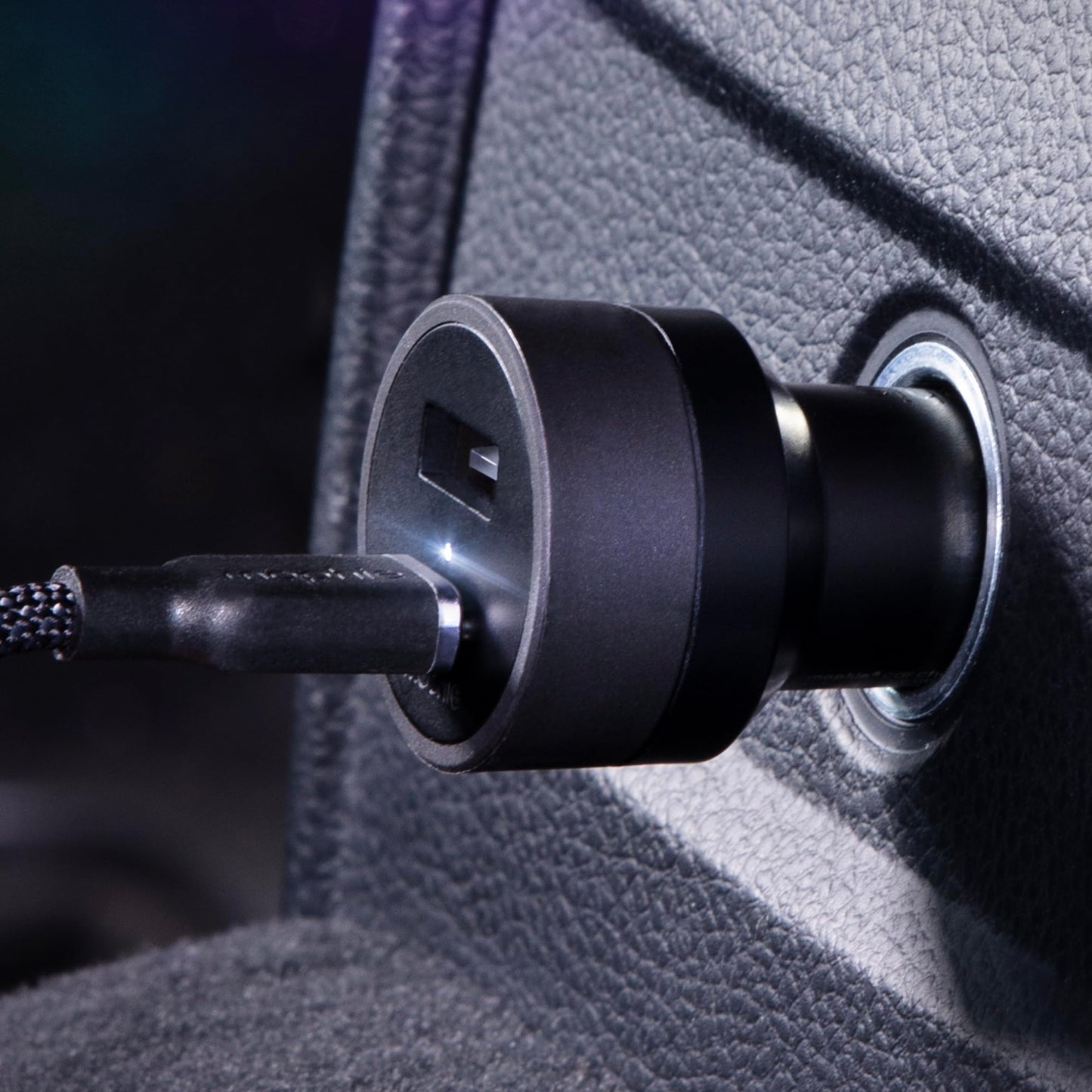 Mophie 42W Dual USB-C + USB-A Car Charger, Universal AUX Compatibility, LED Indicator, Fast Charging, Multi-Device