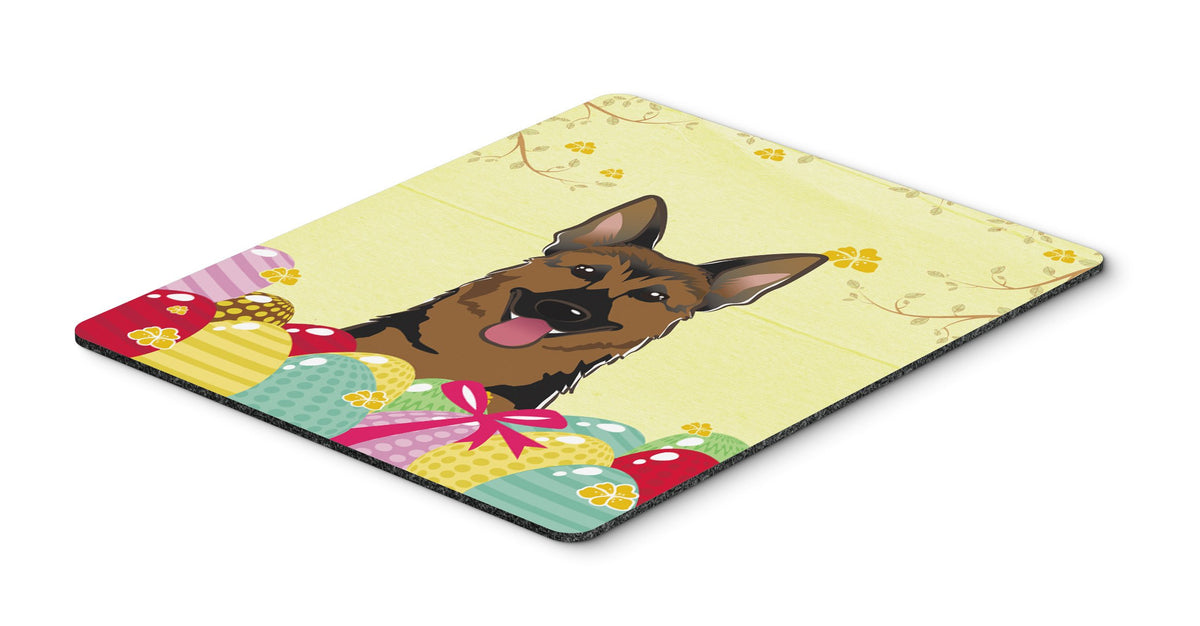 Caroline's Treasures BB1893MP German Shepherd Easter Egg Hunt Mouse Pad, Hot Pad or Trivet for Home Office Gaming Working Computers Laptop Mouse