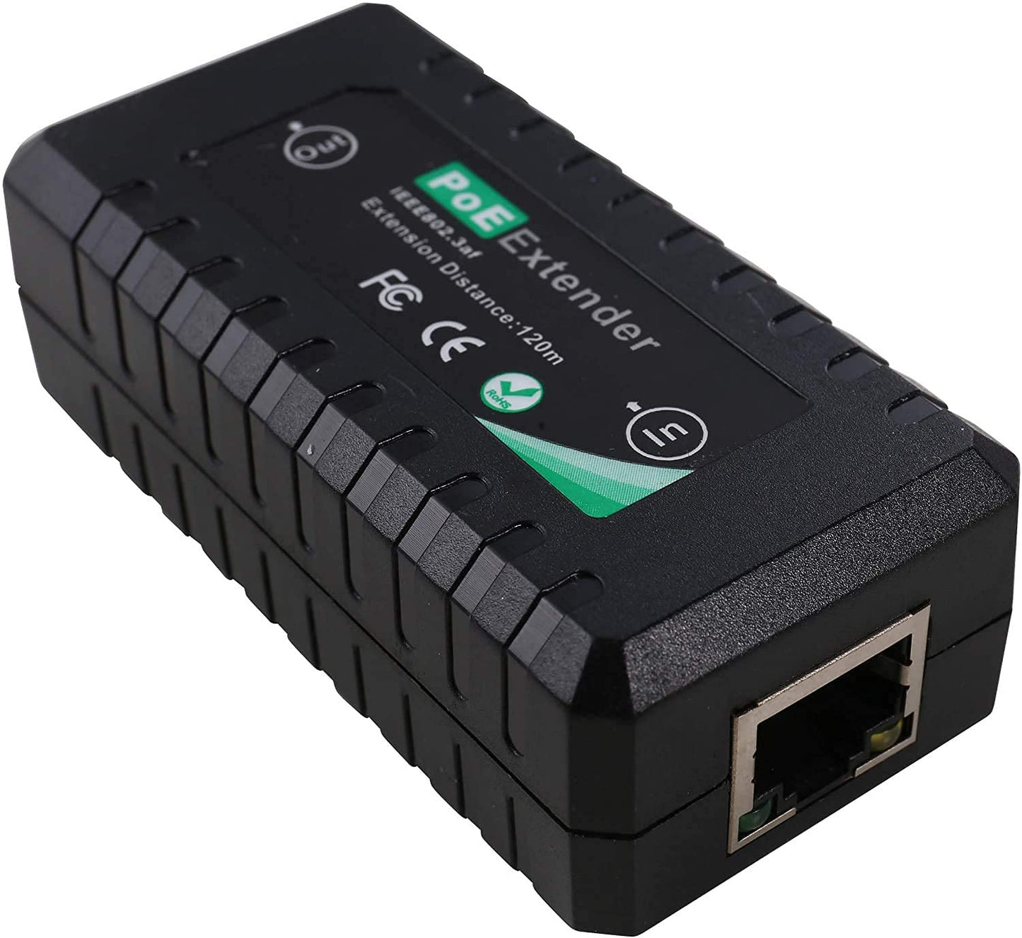 UHPPOTE 1-Port 10/100M PoE Extender IEEE802.3af for Ethernet Security Systems IP Camera