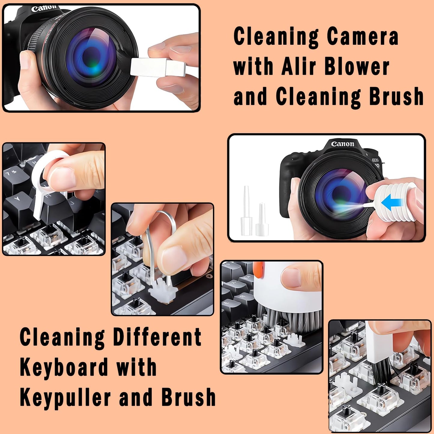 ANTDEG 20In1 Airpod Cleaner Kit, Laptop Phone Screen Cleaner Kit,Keyboard Brush,iphone Cleaning Kit,Cleaning Spray for iPhone AirPods MacBook