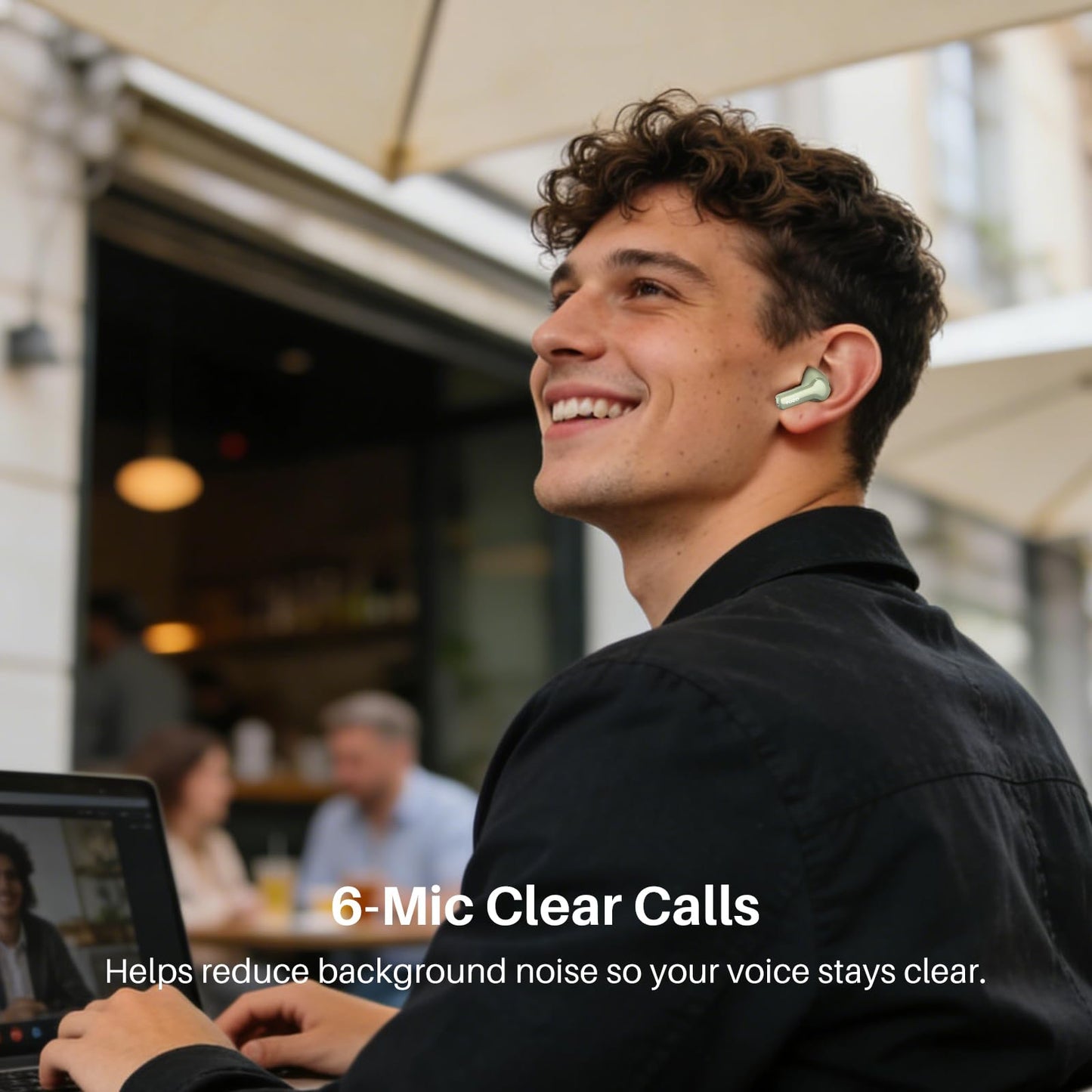 TOZO Hybrid Active Noise Cancelling in Ear Wireless Earbuds, 68H Playtime