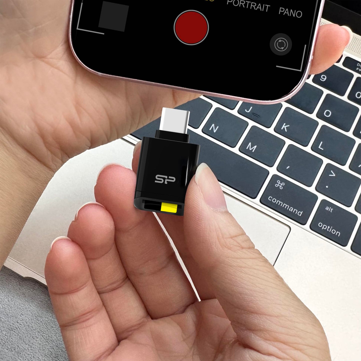 Silicon Power USB Type-C MicroSD Card Reader C200 SPU3CTMREDC2000K