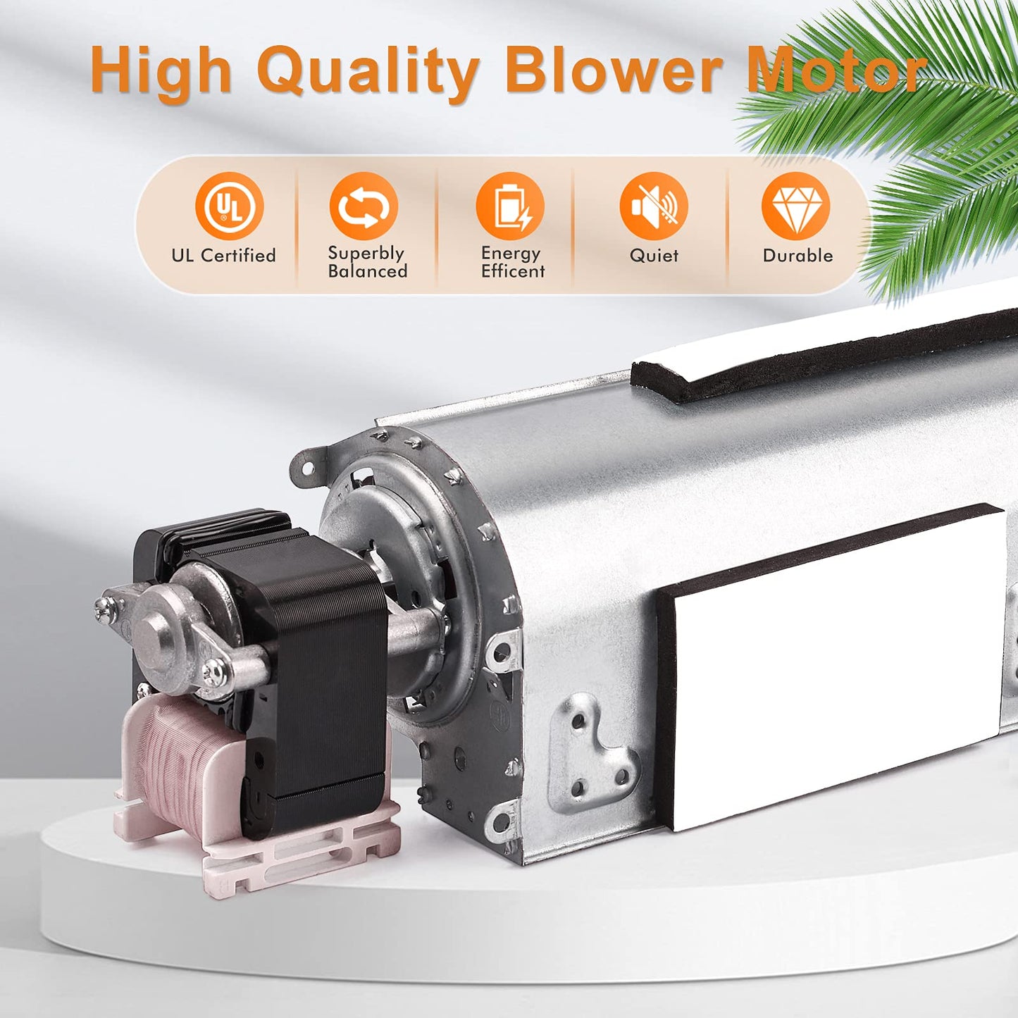 Adviace BKT BK Blower Fan Kit for Desa Tech, FMI, Vanguard, Vexar & Astria Fireplaces, GA3650 GA3700 GA3750 GA3650T GA3700T GA3750A Fireplace Blower