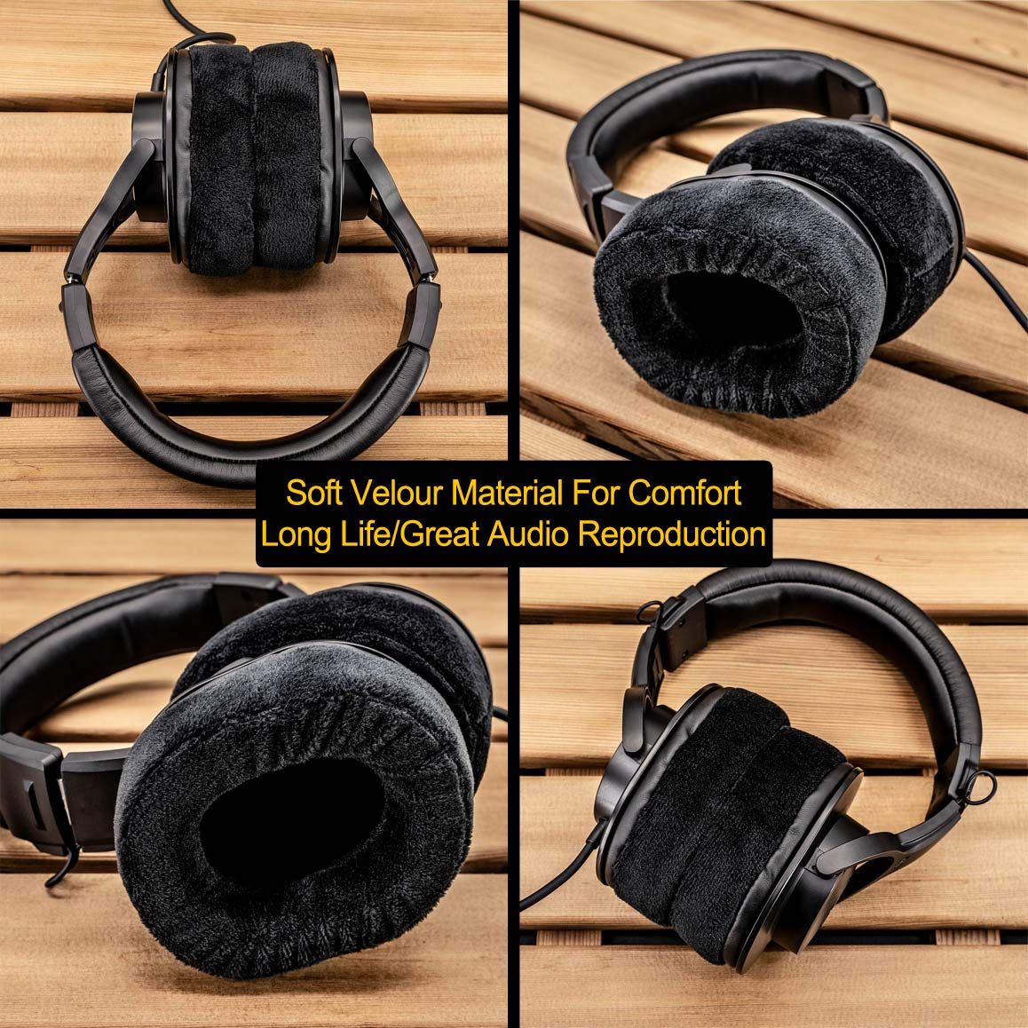 Replacement Ear Pads Compatible with ATH-M50x M50 M40, Arctis 7 Arctis Pro, ATH-WS1100iS, HD280 Pro, SRH 440, MDR-7506 V6 Headphone Memory Foam