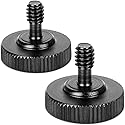 ChromLives Thumb Screw Tripod Quick Release 1/4" Thumbscrew L Bracket Screw Mount Adapter with Bottom 1/4"-20 Female Thread (2 Pack)