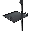 Gator Frameworks Microphone Stand Clamp-On Utility Shelf with 10 Pound Weight Capacity, 9" x 9" Shelf (GFW-SHELF0909)