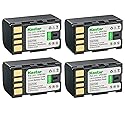 Kastar BN-VF815 Battery 4-Pack Replacement for JVC GZ-MG630AUS GZ-MG630R GZ-MG630RAA GZ-MG630RAG GZ-MG630REK GZ-MG630RUS GZ-MG630S GZ-MG630SAA