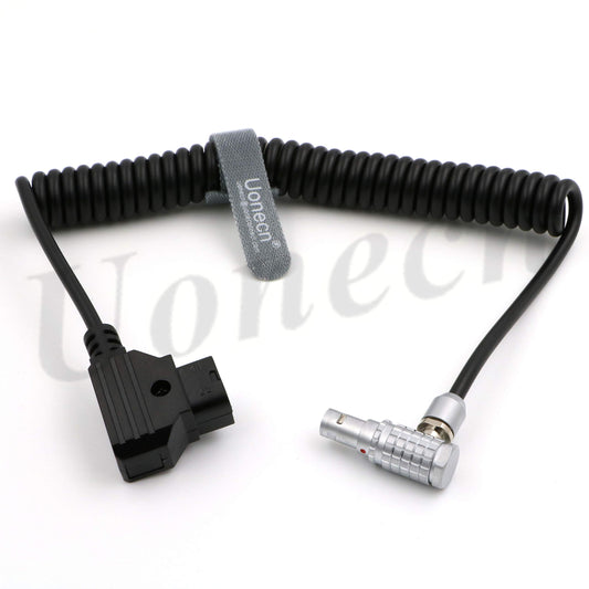 Uonecn Teradek Bond Power Cable for ARRI RED Camera Anton Bauer Right Angle 2 Pin Male to D-Tap Spring Cable 12''