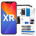 CYKJGS for iPhone XR Screen Replacement 6.1" with Ear Speaker and Proximity Sensor, 3D Touch LCD Display Digitizer Full Assembly with Front Earpiece