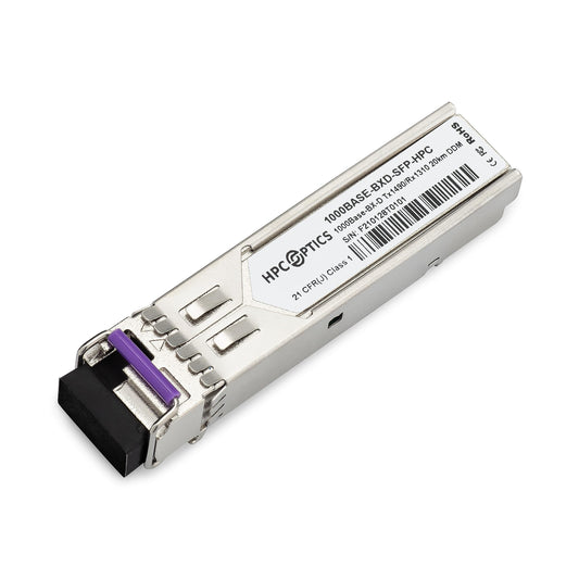 HPC Optics Compatible with ZyXEL SFP-BX1490-10-D Bi-Directional SFP Transceiver | 1000BASE-BX-D BIDI 1490/1310 10km SFP-BX1490-10-D-HPC