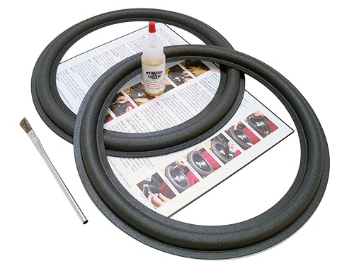 Springfield Speaker 12" Subwoofer Foam Surround Repair Kit - 2 Speaker Kit - Compatible with JL Audio 12W0, 12W1, 12W4, 12W6, 720W, 730W, 750W, 760W