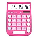 CATIGA Desktop Calculator 8 Digit with Solar Power and Easy to Read LCD Display, Big Buttons, for Home, Office, School, Class and Business, 4 Function