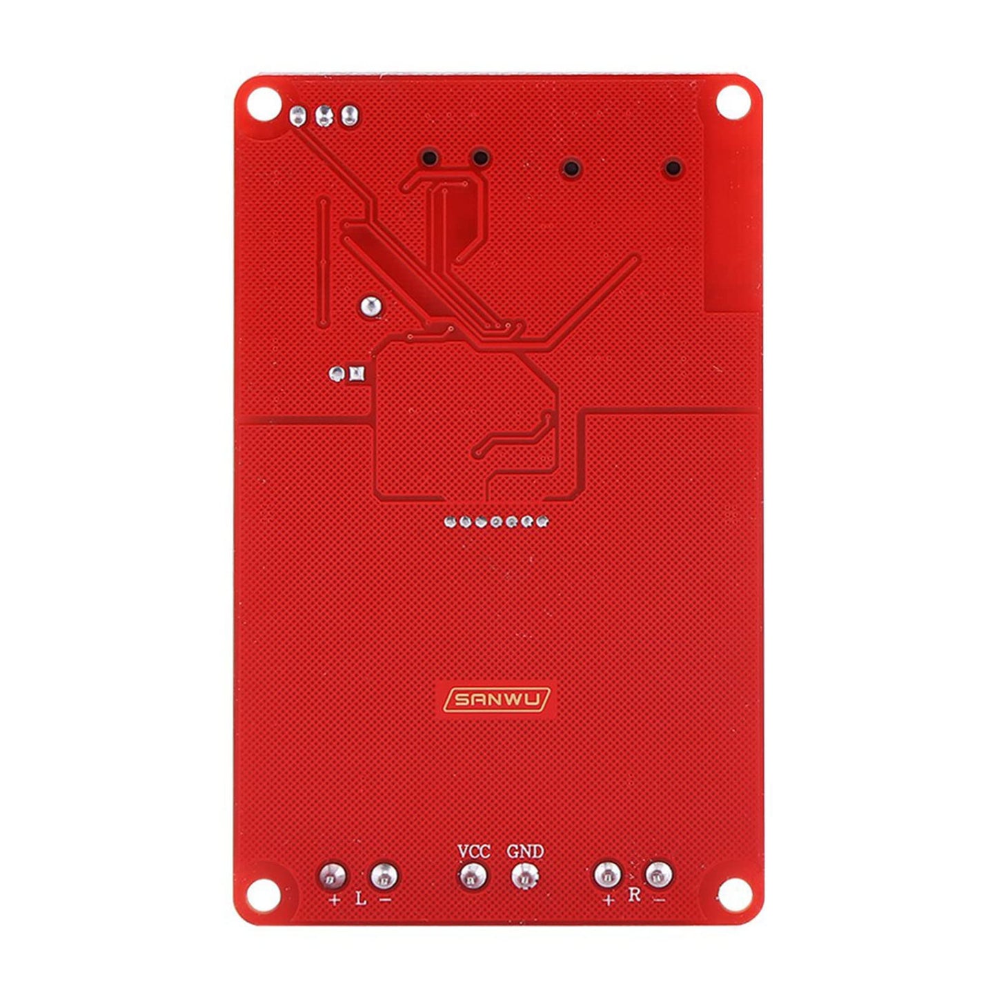 Audio Power Bluetooth Amplifier Board 50W+50W DC 8-26V Portable Stereo Audio Receiver Amplifier TF Card Decoder with Remote Control WAV MP3 WMA