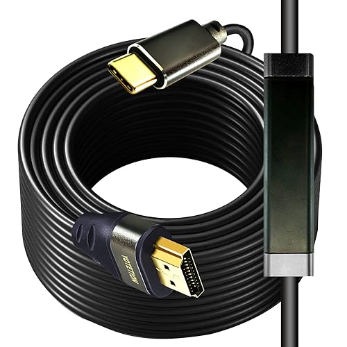 USB C to HDMI Cable 40FT 4K30HZ,Thunderbolt 3/4 to HDMI Cable Compatible with Galaxy S22 /S20, MacBook Pro/Air 2020, iPad Pro 2021/2020, Surface Book