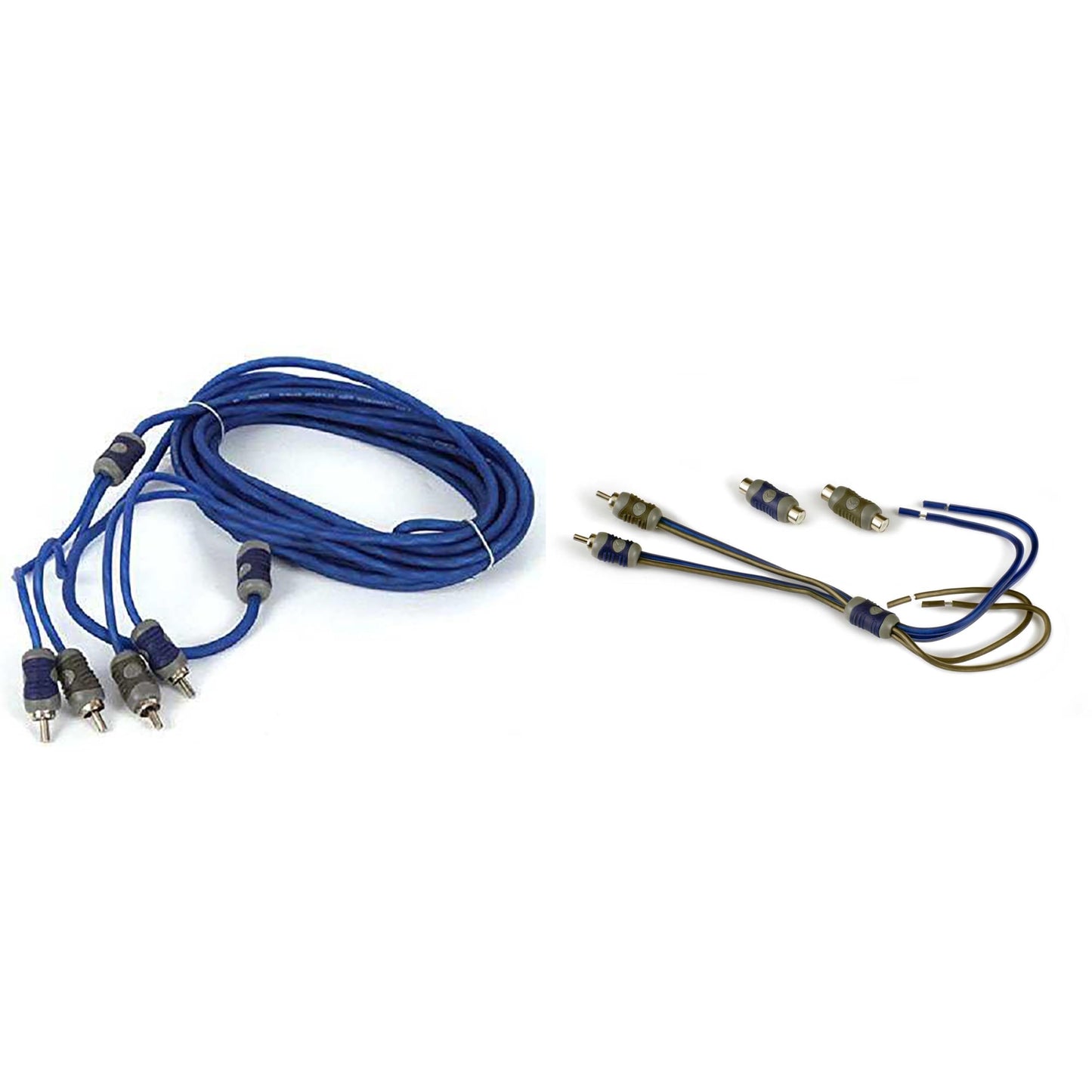 Kicker 46KISL K-Series Interconnect, Speaker Wire to RCA Adapter w/ 46KI26 6 Meter 2-Channel Signal Cable