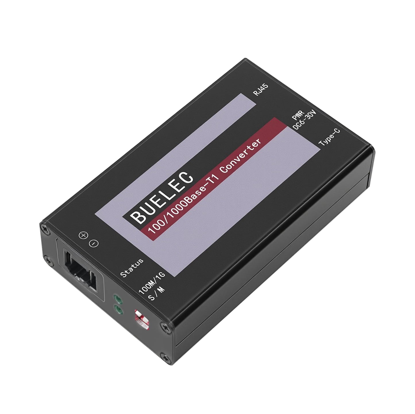 BUELEC 100/1000Base-T1-TX-TE Automotive Ethernet Media Converter - 100/1000BASE-T1 to TX Adapter, Marvell 88Q2112 & Realtek RTL8211FI Phy, MATENET