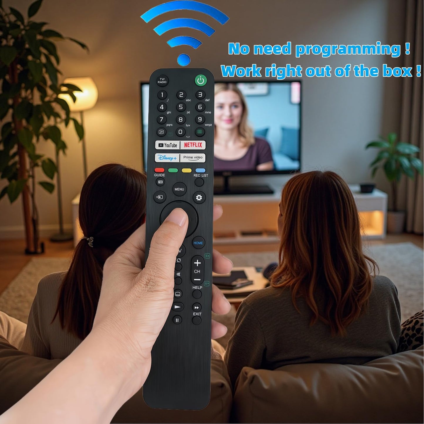 Replacement Remote Control Controller Compatible for Sony BRAVIA XR55A90J 55", XR65A90J 65" A90J Series XR OLED 4K Ultra HD Smart TV