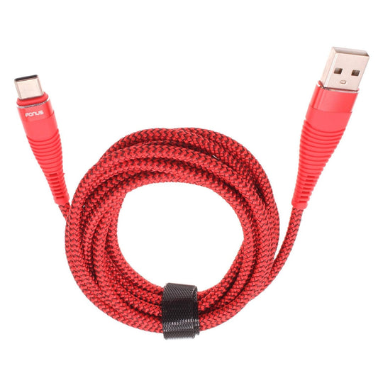 10ft USB Cable Type-C Charger Cord Compatible with Consumer Cellular Iris Flip, Power Wire USB C Long Red Braided