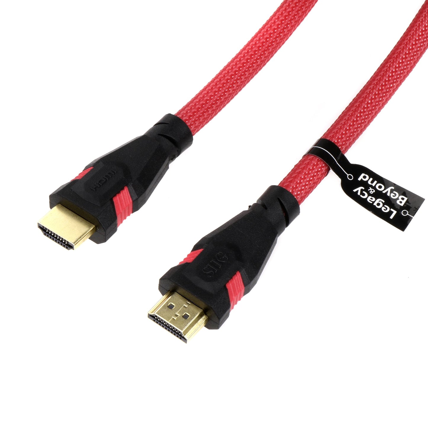 SIIG Legacy and Beyond Series Premium Braided High Speed HDMI Cable 2.0 with Ethernet 4Kx2K - Pure Copper Conductors - Quad-shielding Braided Cable