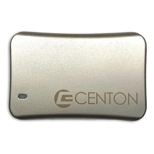 Centon External SSD (Silver Metallic), USB-C 3.2 Gen 2, 1000GB