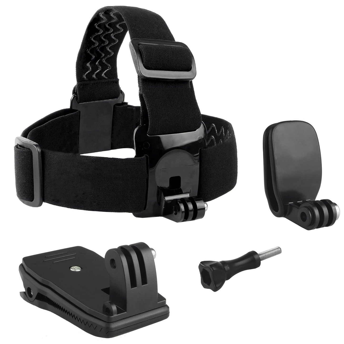 CamKix Head & Backpack Mount Bundle Compatible with GoPro Hero 13, 12,11, 10, 9, 8,7, 6, 5, Black, Session, Hero 4, Black, Silver, Hero+ LCD, 3+, 3