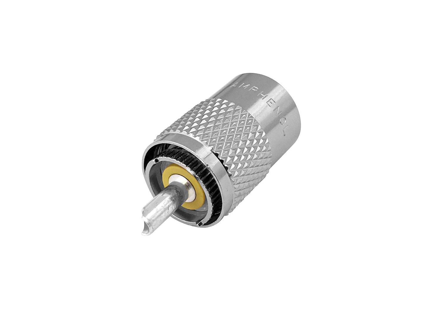 Amphenol PL259 Coax Connectors Male UHF Solder Plug 83-1SP-15RFX (2 Pack)