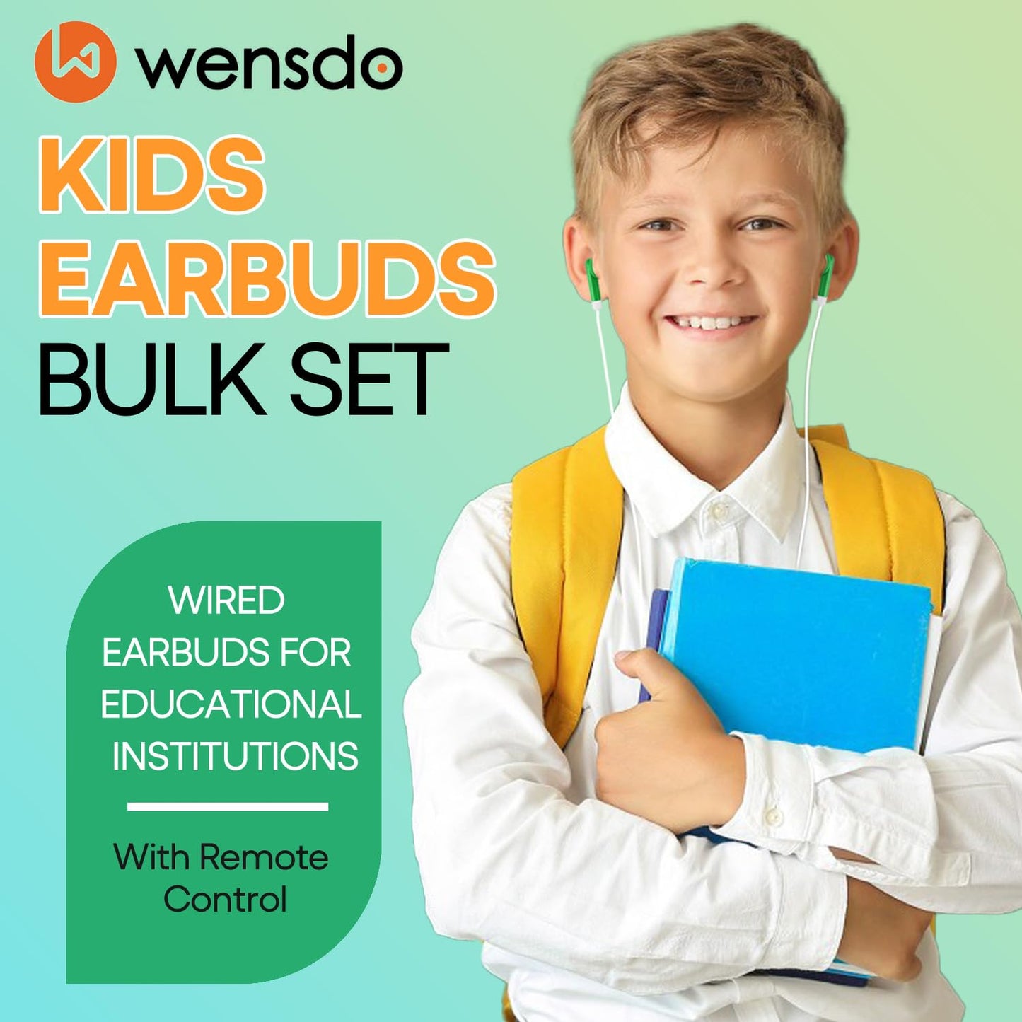 Wensdo 30 Packs Kids Earbud Headphones Bulk, Wired Earphones with 3.5 mm Jack Multi Colored Perfect for Classroom School Students Children and Adult