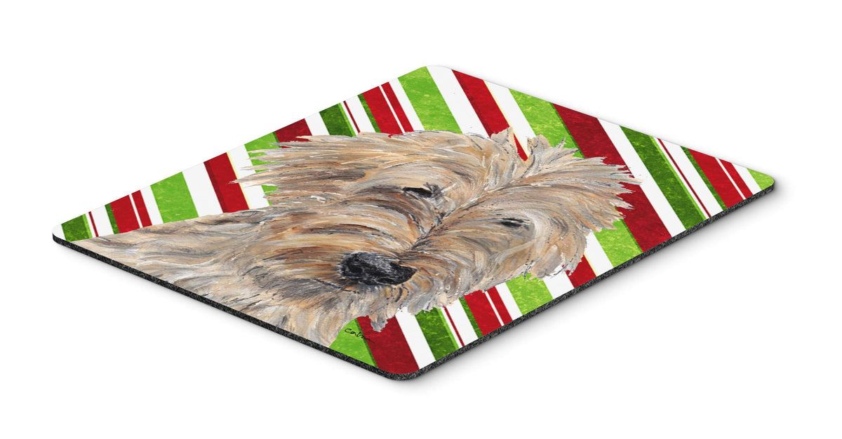 Caroline's Treasures SC9619MP Goldendoodle Candy Cane Christmas Mouse Pad, Hot Pad or Trivet, Large, Multicolor
