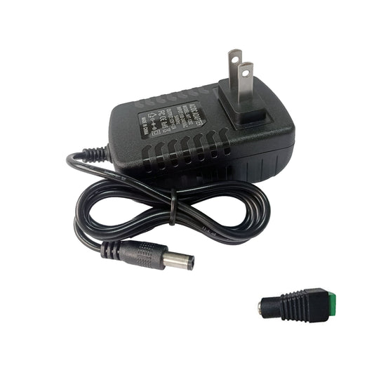 12 Volt 2A Power Supply DC 12v Power Cord 100-240V AC to DC 12V 2Amp 1A Power Supply Adapter 12V AC/DC Adapter Transformer 5.5mm x 2.5mm dc Plug…