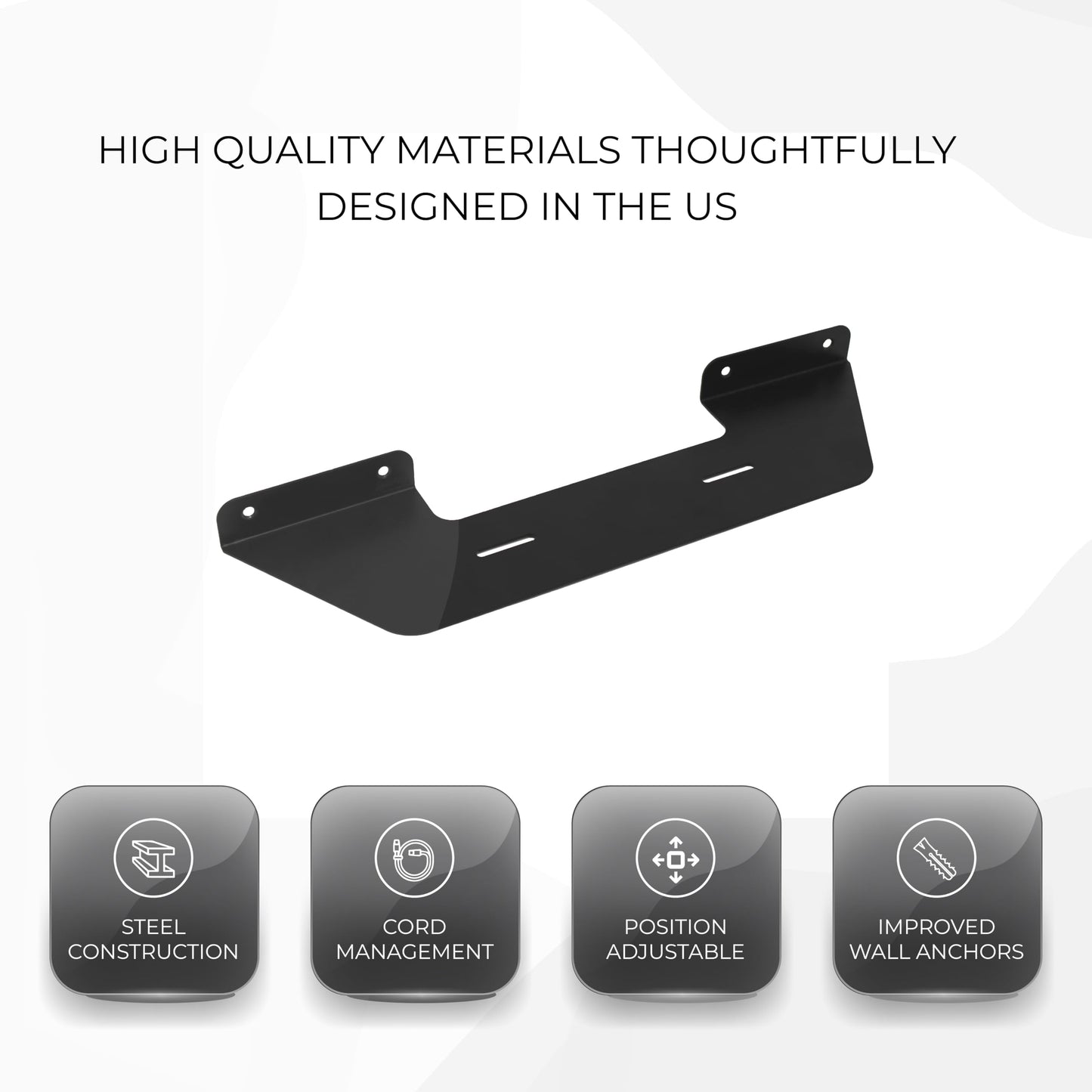 HumanCentric Soundbar Wall Mount for Sonos Beam Speaker - Black